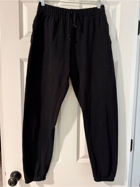 PINK Victoria's Secret Women's Black Drawstring Joggers